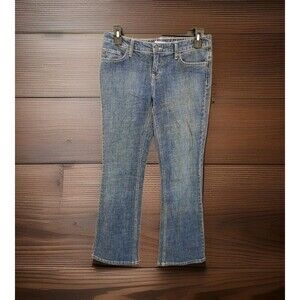 Vtg SO Jeans Size 11 Flares Juniors Womens Stretch Medium Wash Blue Denim Y2K